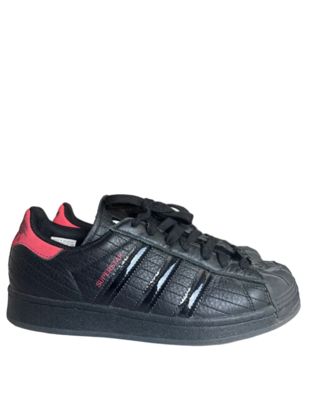 Adidas Superstar Star Wars Darth Vader Black Red Leather Sneakers US 7